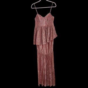 For Love of Lemons Shai Pink Rinestone Lace Asymmetrical Lace Glam Bratz S